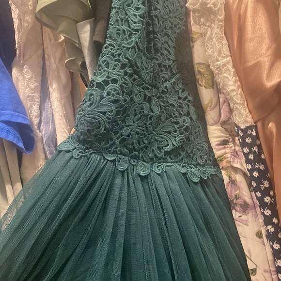 ASOS DESIGN premium lace top tulle maxi dress - Picture 14 of 14